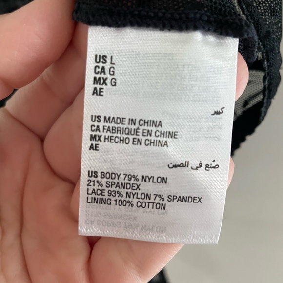 INC Sheer Lace Teddy Bodysuit/ Lingerie - Picture 9 of 9